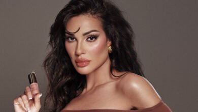نادين نجيم تواصل الترويج لعلامتها التجارية